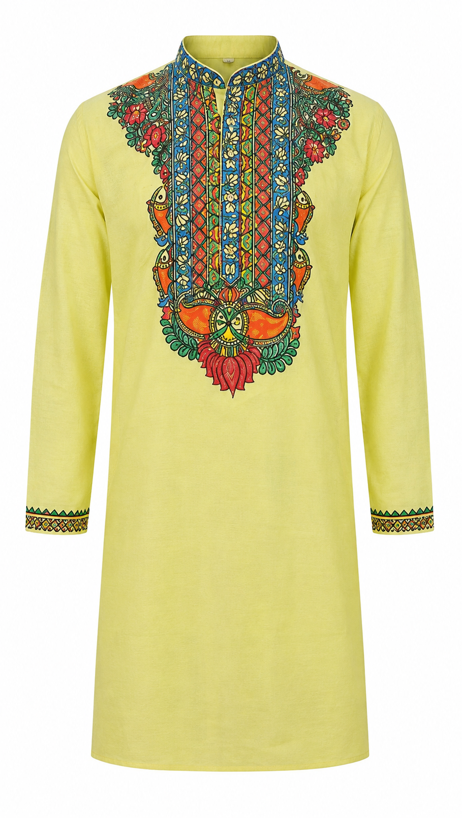 Handcrafted Mithila Painting Kurta