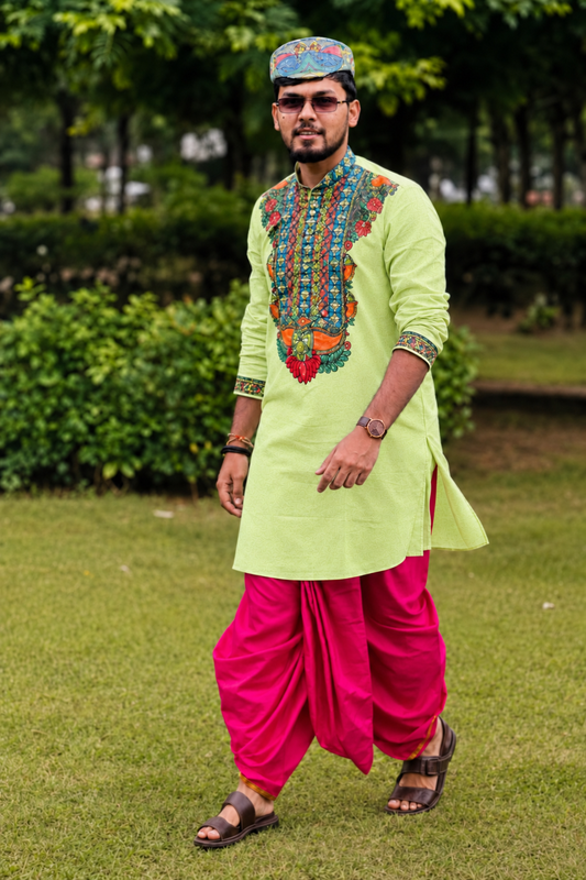 Handcrafted Mithila (Madhubani) Painting Kurta – Choose Your Set