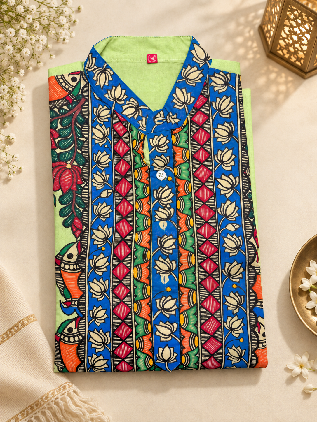 Handcrafted Mithila (Madhubani) Painting Kurta – Choose Your Set