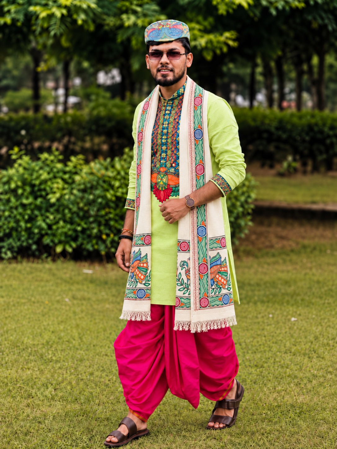 Handcrafted Mithila (Madhubani) Painting Kurta – Choose Your Set