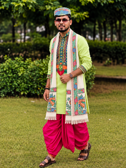 Handcrafted Mithila (Madhubani) Painting Kurta – Choose Your Set