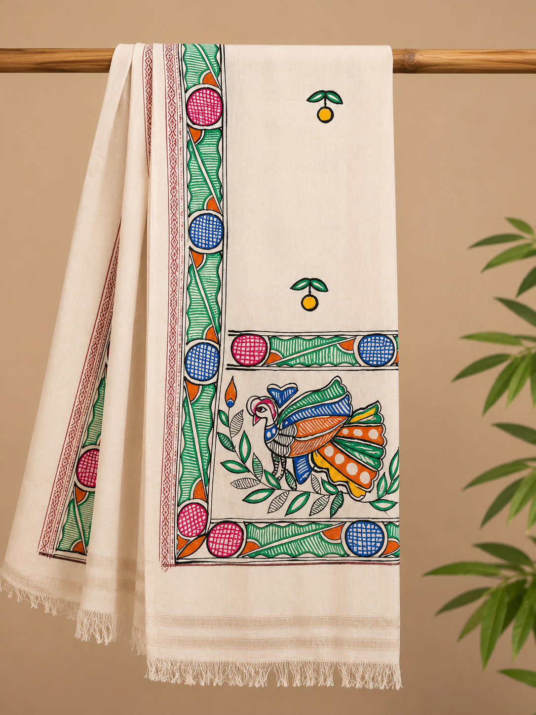 Mithila Madhubani Painting Dopta (दोपटा)