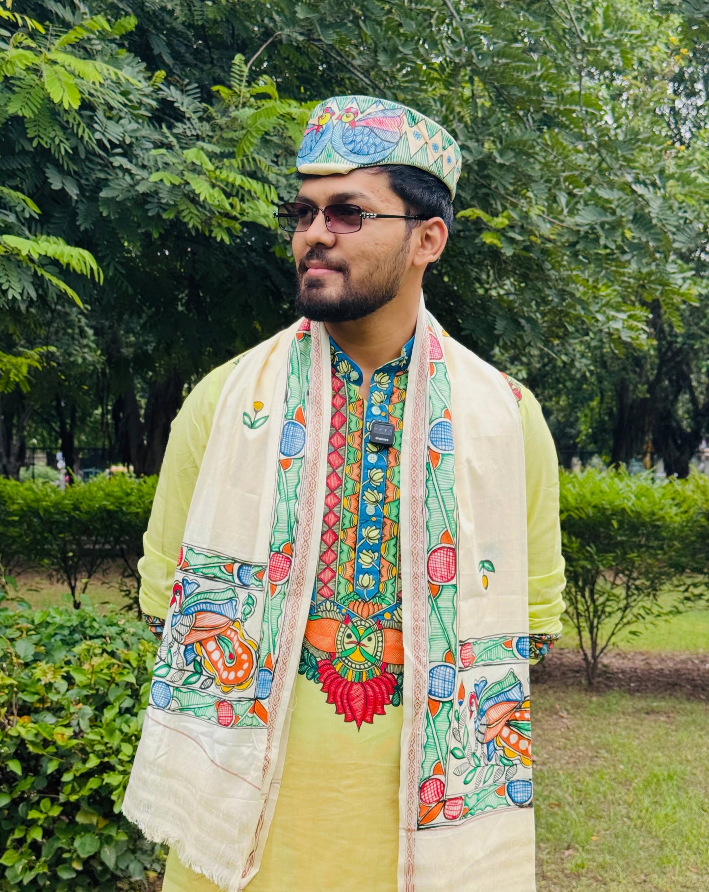 Handcrafted Mithila Painting Kurta