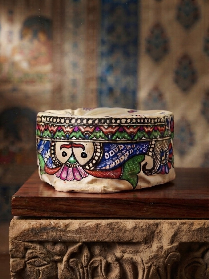 Handmade Madhubani Mithila Painting Paag (पाग) – Pack of 4